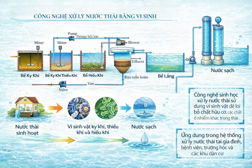 công nghệ vi sinh xử lý nước thải