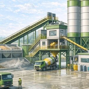 Trạm trộn bê tông Xử lý nước thải trạm trộn bê tông