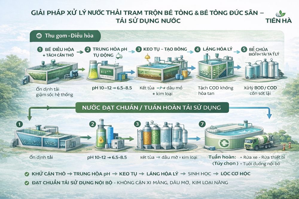 Xử lý nước thải trạm trộn bê tông 3