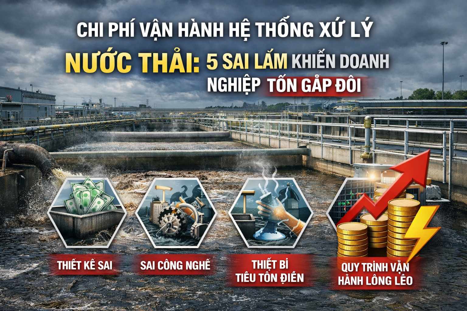 chi phí vận hành hệ thống xử lý nước thải