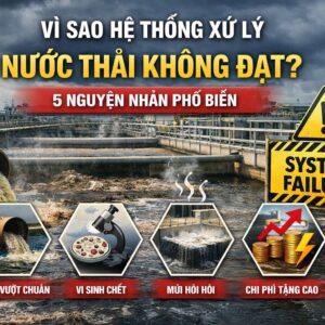 hệ thống xử lý nước thải không đạt