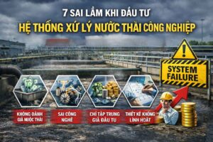 7 sai lầm khi đầu tư hệ thống xử lý nước thải công nghiệp